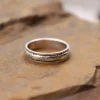 Colimaçon Bagues Sans Pierre | Bagues-Bague anti-stress en argent