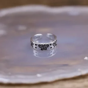 Colimaçon Bagues De Phalanges | Bagues-Bague de phalanges à motif papillons