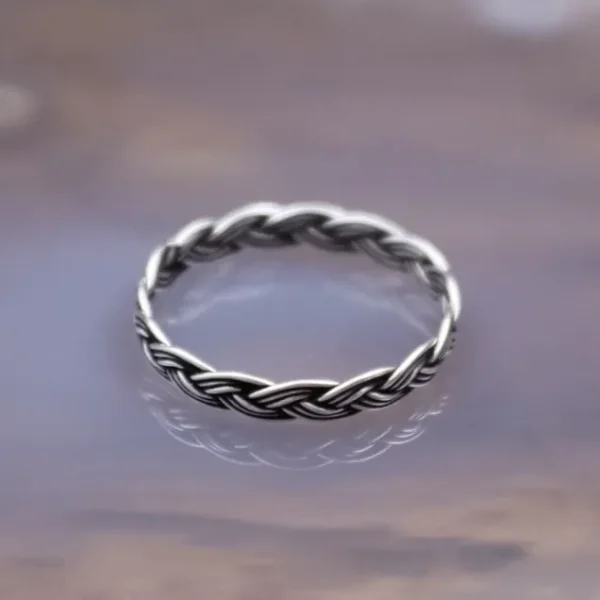 Colimaçon Bagues Sans Pierre-Bague en argent