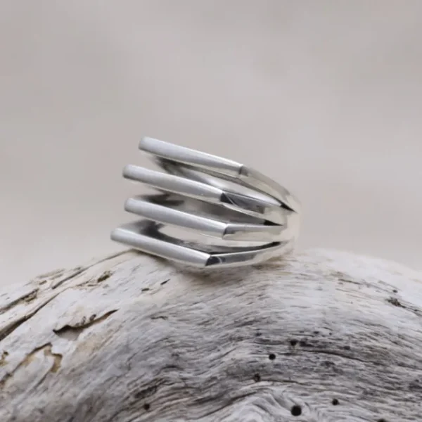 Colimaçon Bagues Sans Pierre-Bague en argent