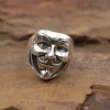 Colimaçon Bagues Sans Pierre | Bagues-Bague en argent - masque de théâtre