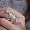 Colimaçon Bagues Sans Pierre-Bague en argent - serpent