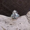 Colimaçon Bagues Sans Pierre-Bague en argent et abalone - abeille