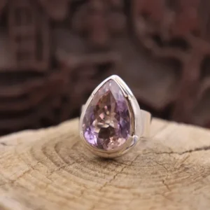 Colimaçon Bagues Avec Pierre-Bague en argent et améthyste