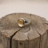 Colimaçon Bagues Avec Pierre-Bague en argent et citrine