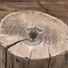 Colimaçon Bagues Avec Pierre-Bague en argent et labradorite