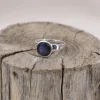 Colimaçon Bagues Avec Pierre-Bague en argent et labradorite