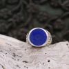 Colimaçon Bagues Avec Pierre | Bagues-Bague en argent et lapis lazuli