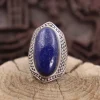 Colimaçon Bagues Avec Pierre-Bague en argent et lapis lazuli