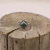 Colimaçon Bagues Avec Pierre-Bague en argent et malachite