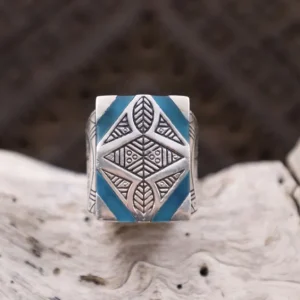 Colimaçon Bagues Avec Pierre-Bague en argent et onyx verte