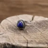 Colimaçon Bagues Avec Pierre-Bague en argent et pierre lapis lazuli