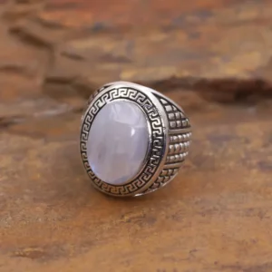 Colimaçon Bagues Avec Pierre | Bagues-Bague en argent et pierre de lune