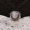 Colimaçon Bagues Avec Pierre-Bague en argent et quartz rose
