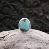 Colimaçon Bagues Avec Pierre-Bague en argent et turquoise