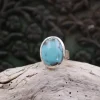 Colimaçon Bagues Avec Pierre-Bague en argent et turquoise