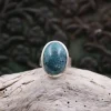 Colimaçon Bagues Avec Pierre-Bague en argent et turquoise