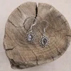 Colimaçon Boucles D'oreilles Avec Pierre-Boucles d'oreilles en argent et quartz