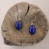 Colimaçon Boucles D'oreilles Avec Pierre-Boucles d'oreilles en argent et lapis lazuli