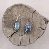 Colimaçon Boucles D'oreilles Avec Pierre-Boucles d'oreilles en argent et labradorite