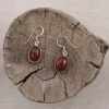 Colimaçon Boucles D'oreilles Avec Pierre-Boucles d'oreilles en argent et cornaline