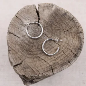 Colimaçon Boucles D'oreilles Sans Pierre-Boucles d'oreilles en argent 18mm