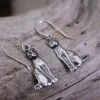 Colimaçon Boucles D'oreilles Sans Pierre-Boucles d'oreilles en argent - chat