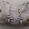 Colimaçon Boucles D'oreilles Sans Pierre-Boucles d'oreilles en argent - serpent