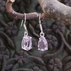 Colimaçon Boucles D'oreilles Avec Pierre-Boucles d'oreilles en argent et amétrine