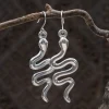 Colimaçon Boucles D'oreilles Sans Pierre-Boucles d'oreilles en argent - serpent