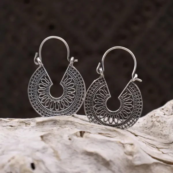 Colimaçon Boucles D'oreilles Sans Pierre-Boucles d'oreilles en argent