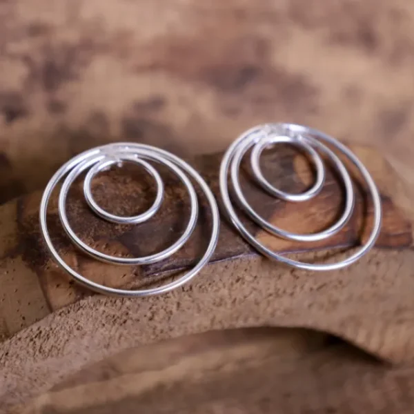 Colimaçon Boucles D'oreilles Sans Pierre-Boucles d'oreilles en argent