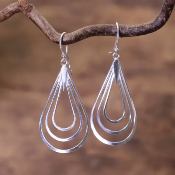 Colimaçon Boucles D'oreilles Sans Pierre-Boucles d'oreilles en argent