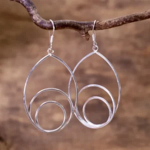 Colimaçon Boucles D'oreilles Sans Pierre-Boucles d'oreilles en argent