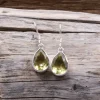 Colimaçon Boucles D'oreilles Avec Pierre-Boucles d'oreilles en argent et pierre topaze jaune