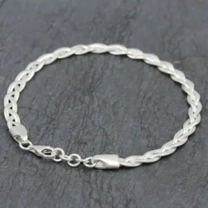 Colimaçon Bracelets De Cheville-Bracelet de cheville "Régina" en argent