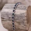 Colimaçon Bracelets En Argent Et Pierres Naturelles-Bracelet en argent avec opale noire