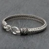 Colimaçon Bracelets-Bracelet en argent snake Leila Homme