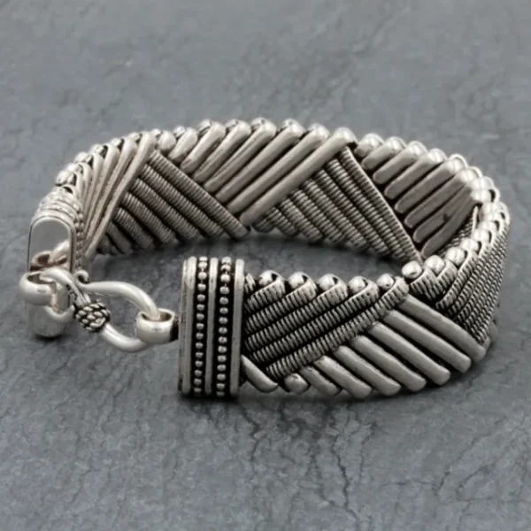 Colimaçon Bracelets Snake-Bracelet en argent Snake L'Indien