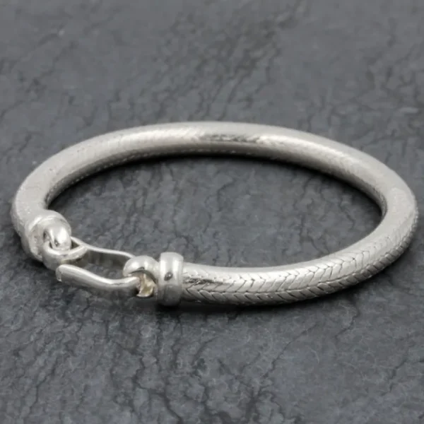 Colimaçon Bracelets Snake-Bracelet en argent Snake Rond 5mm