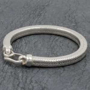 Colimaçon Bracelets Snake | Bracelets-Bracelet en argent Snake Carré 6mm