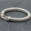 Colimaçon Bracelets Snake-Bracelet en argent Snake Carré 7mm