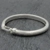 Colimaçon Bracelets Snake-Bracelet en argent Snake 1/2 Rond 6mm