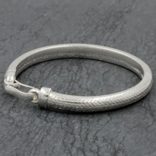 Colimaçon Bracelets Snake-Bracelet en argent Snake 1/2 Rond 6mm