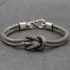 Colimaçon Bracelets Snake-Bracelet en argent Snake L'infinity