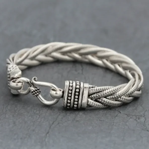 Colimaçon Bracelets Snake-Bracelet en argent Snake Le Bambou