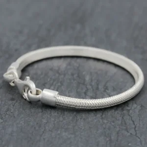 Colimaçon Bracelets Snake | Bracelets-Bracelet en argent Snake New 1/2 Rond 3mm Enfant