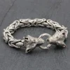 Colimaçon Bracelets Snake | Bracelets-Bracelet en argent snake Grand Loup Homme