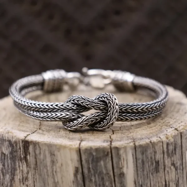 Colimaçon Bracelets Snake-Bracelet en argent Snake L'infinity 3mm