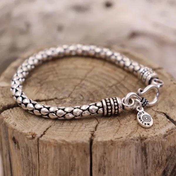 Colimaçon Bracelets Snake-Bracelet en argent Snake L'écaille